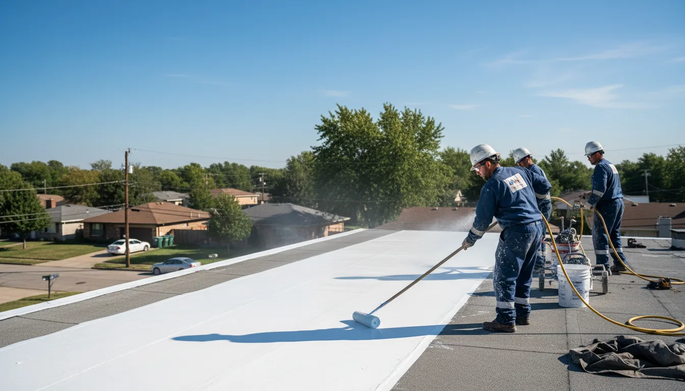 Commercial roof coating in Indianola, MS near me